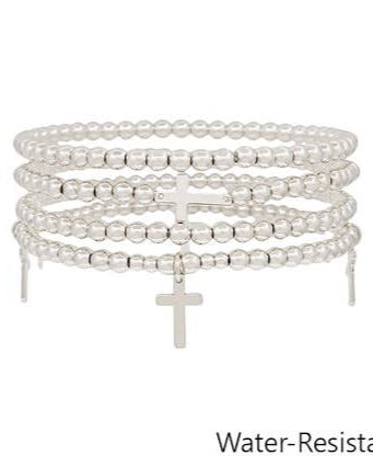 Jean Silve Cross Charm Bracelet