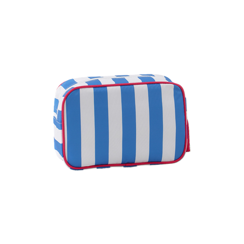 Striped Cosmetic Bag – Travel Makeup and Toiletry Pouch