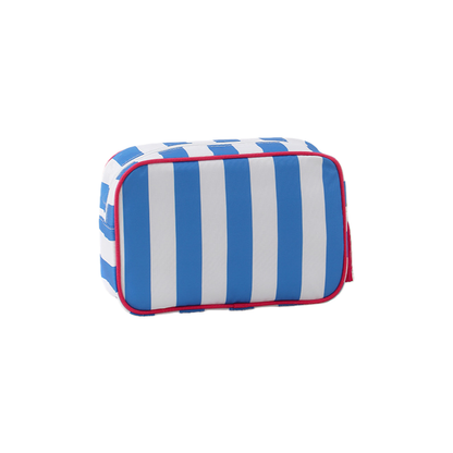 Striped Cosmetic Bag – Travel Makeup and Toiletry Pouch