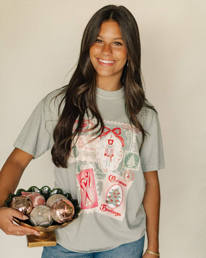 Christmas Post Card Graphic Tee