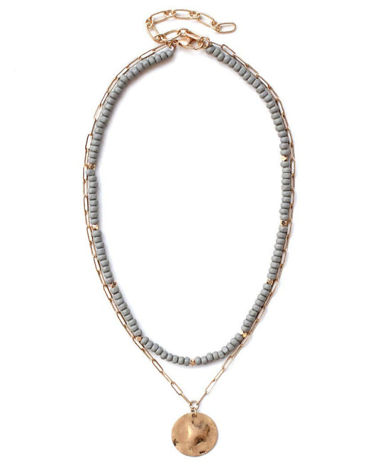 Emit Gray Necklace