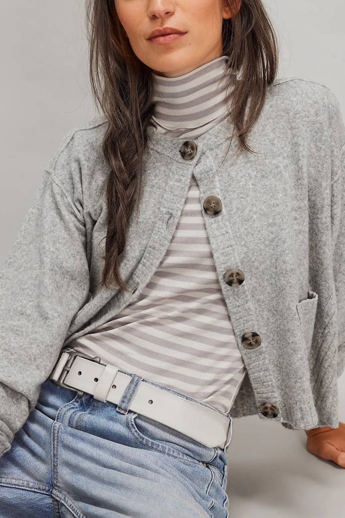 Stripe Long Sleeve Turtleneck