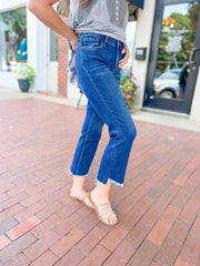 Lovervet Step Hem Cropped Flare