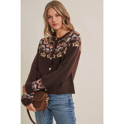 Fireside Nordic Inspired Cardigan Sweater