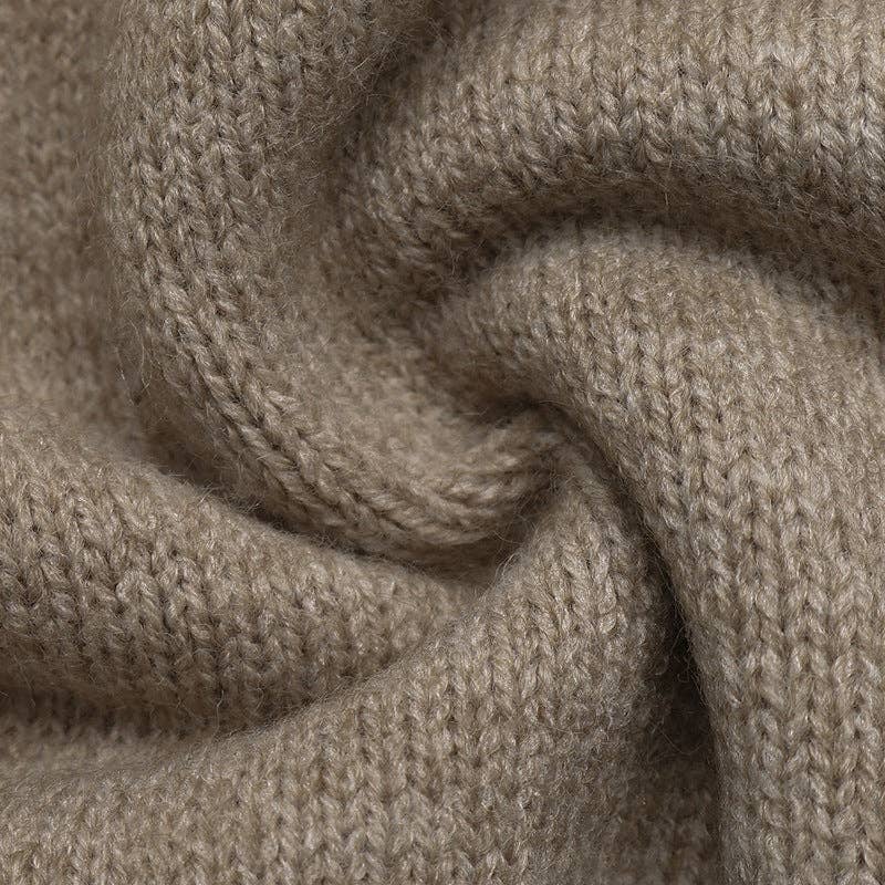 Colorblock Knit Long Sleeve Sweater