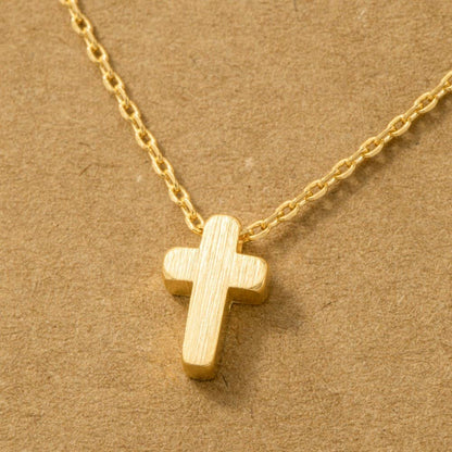Dainty Mini Cross Pendant Necklace
