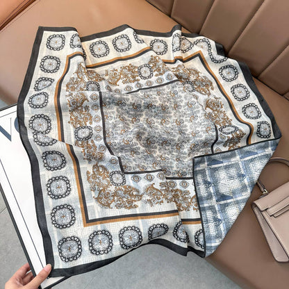 Western Paisley Double Sided Bandana Square Scarf