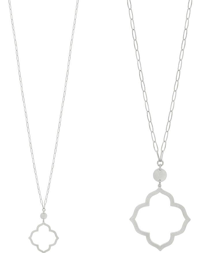 Ciara Silver Pendant Necklace