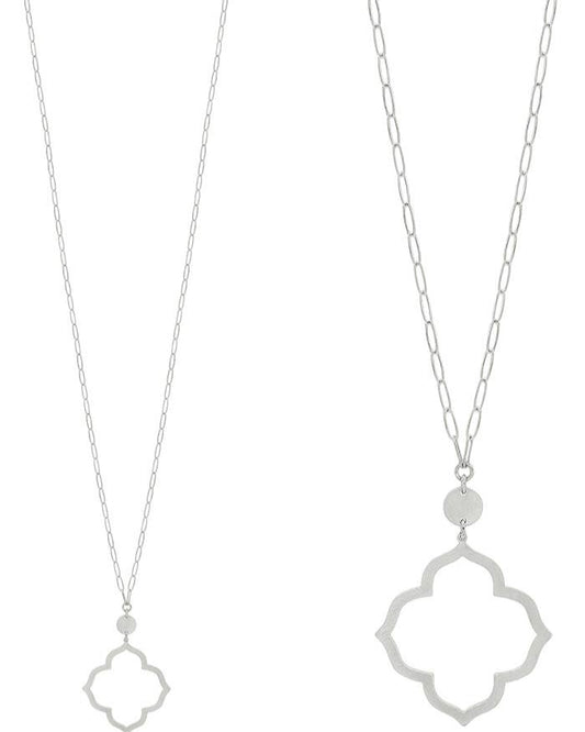 Ciara Silver Pendant Necklace