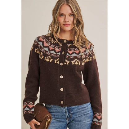 Fireside Nordic Inspired Cardigan Sweater