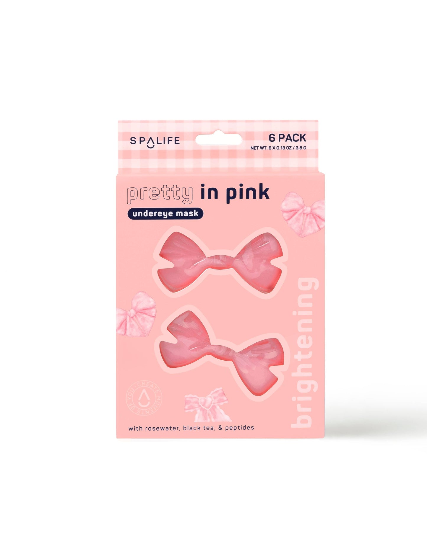 Pretty in Pink! Brightening Undereye Masks - 8 Pairs