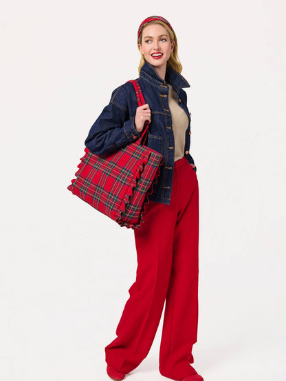 Scottie Ruffle Tote Bag