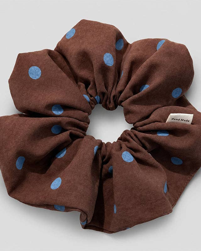 Oversized Polka Dot Hair Scrunchie