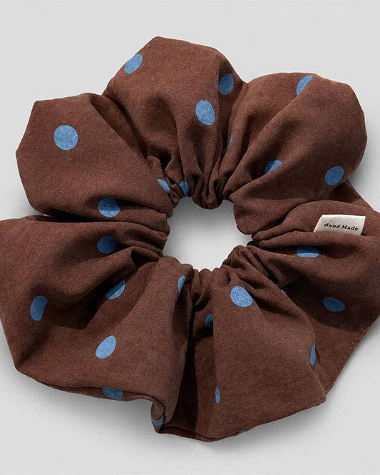 Oversized Polka Dot Hair Scrunchie