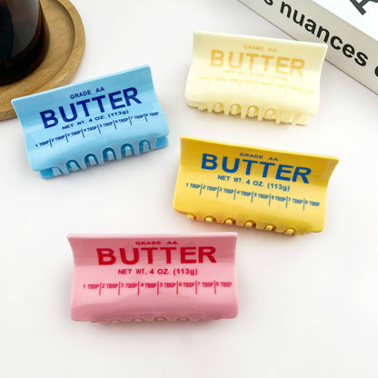 Butter Shaped Hair Claw Clip