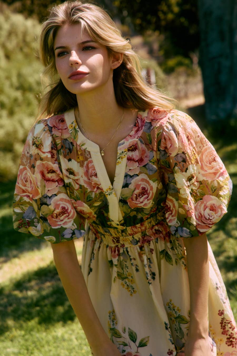 Floral Printed Midi Dress