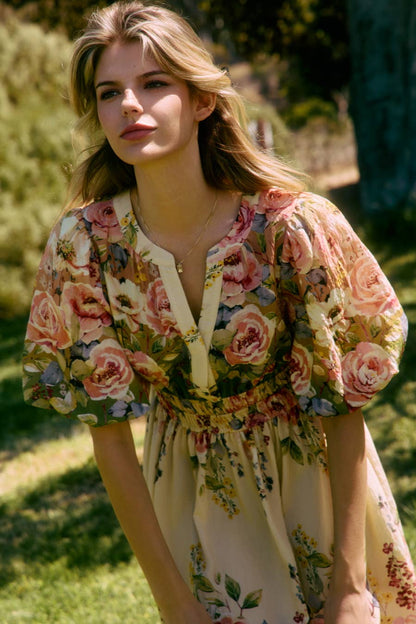 Floral Printed Midi Dress