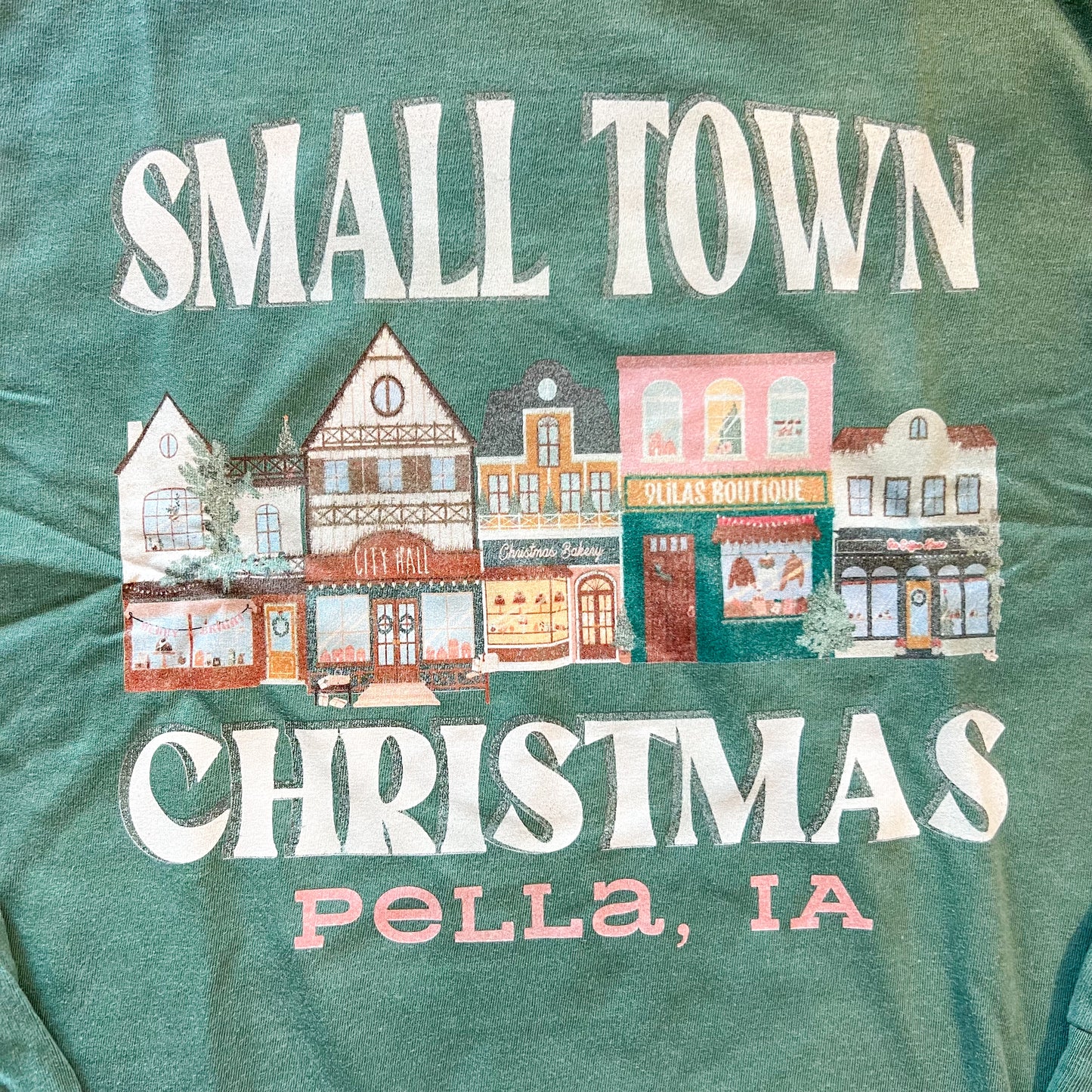 Small Town Christmas Long Sleeve Top