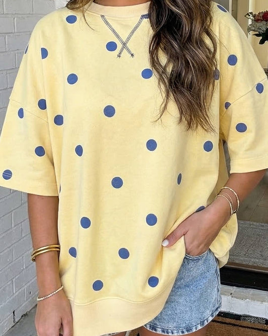 Oversized Polka Dot Shirt