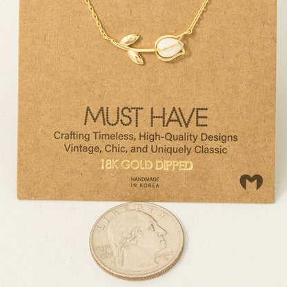 Sideways Tulip Necklace