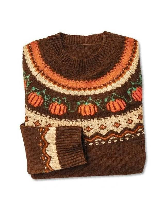 Vintage Pumpkin Sweater