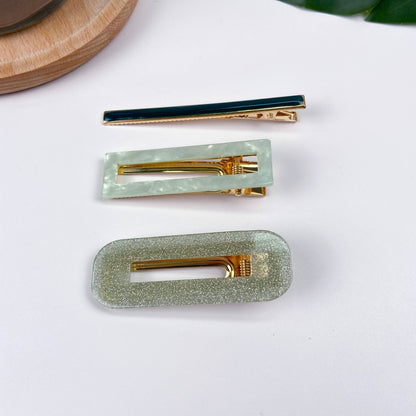 3 pcs simple and cute hair clip