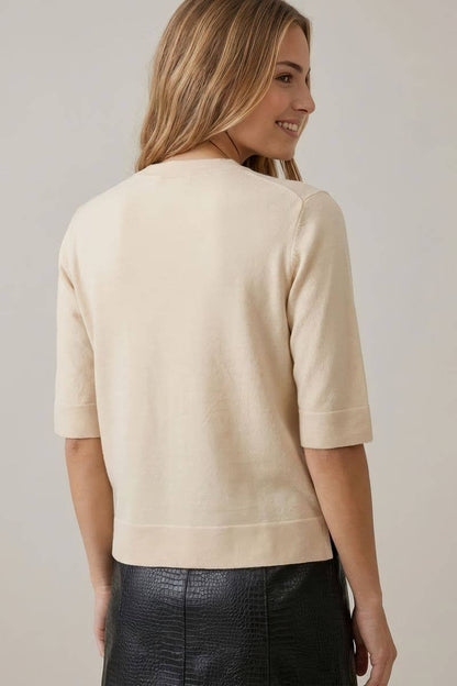 Short Sleeve Knit Top