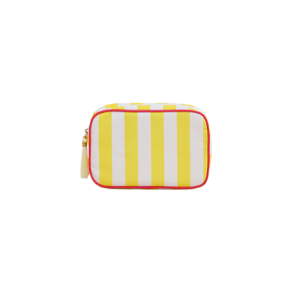 Striped Cosmetic Bag – Travel Makeup and Toiletry Pouch