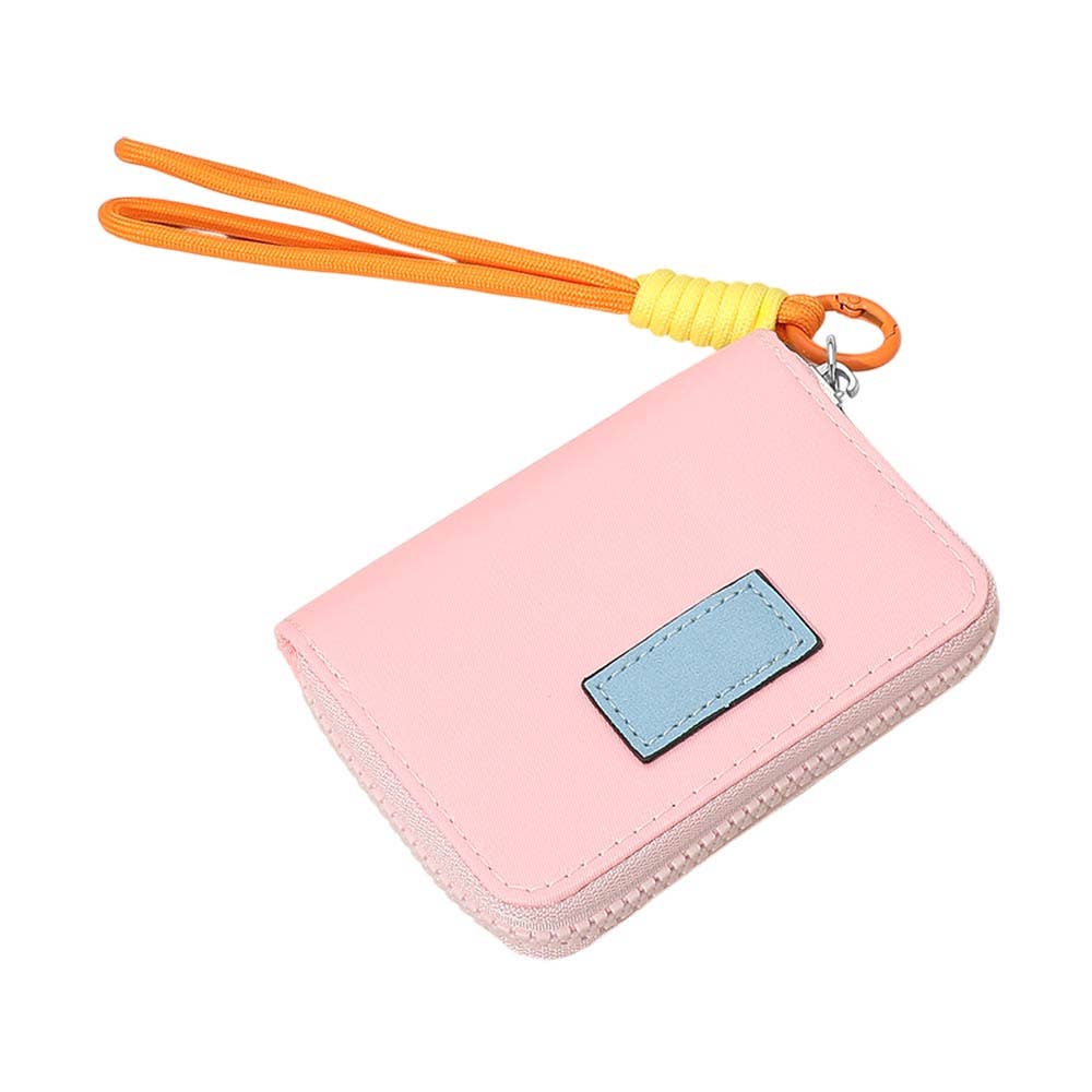 Colorful Zip Around Mini Wallet