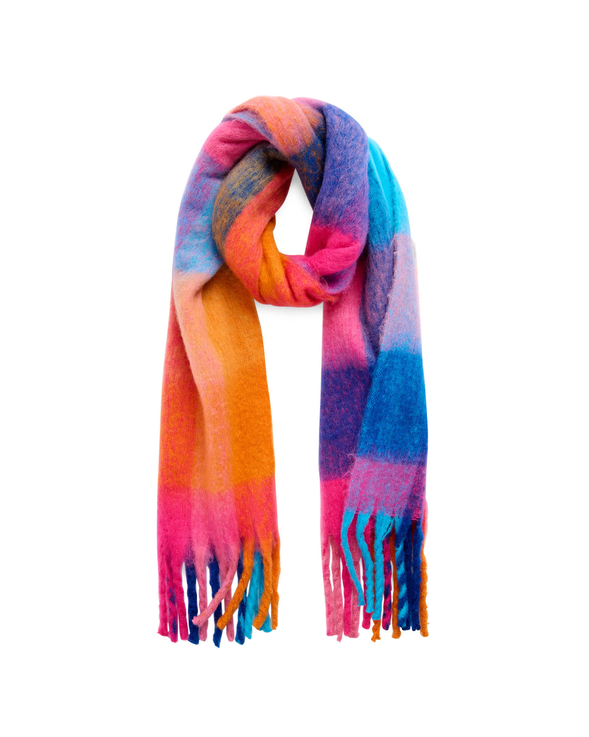 Oversized Cozy Colorful Scarf