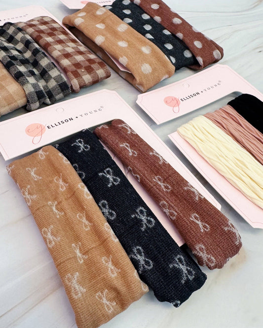 Lovely Patterns Hair Ties Set Of 3