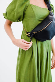 Catherine Fanny Pack Waist Belt Bag Sling: Charcoal