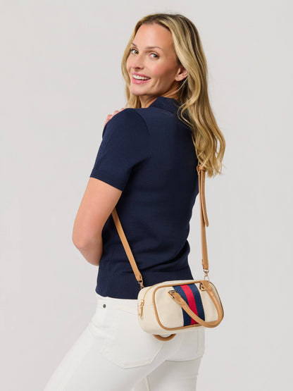 Preppy Stripe Cross Body Bag