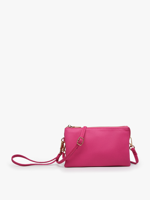 Berry Tri-Zip Crossbody/Wristlet