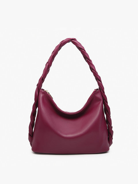 Plum Delilah Knotted Hobo Bag