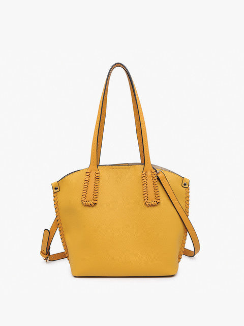 Mustard Micah Whipstitch Tote