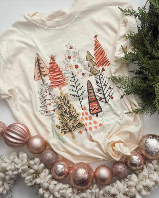 Boho Christmas Tree Farm Graphic Tee
