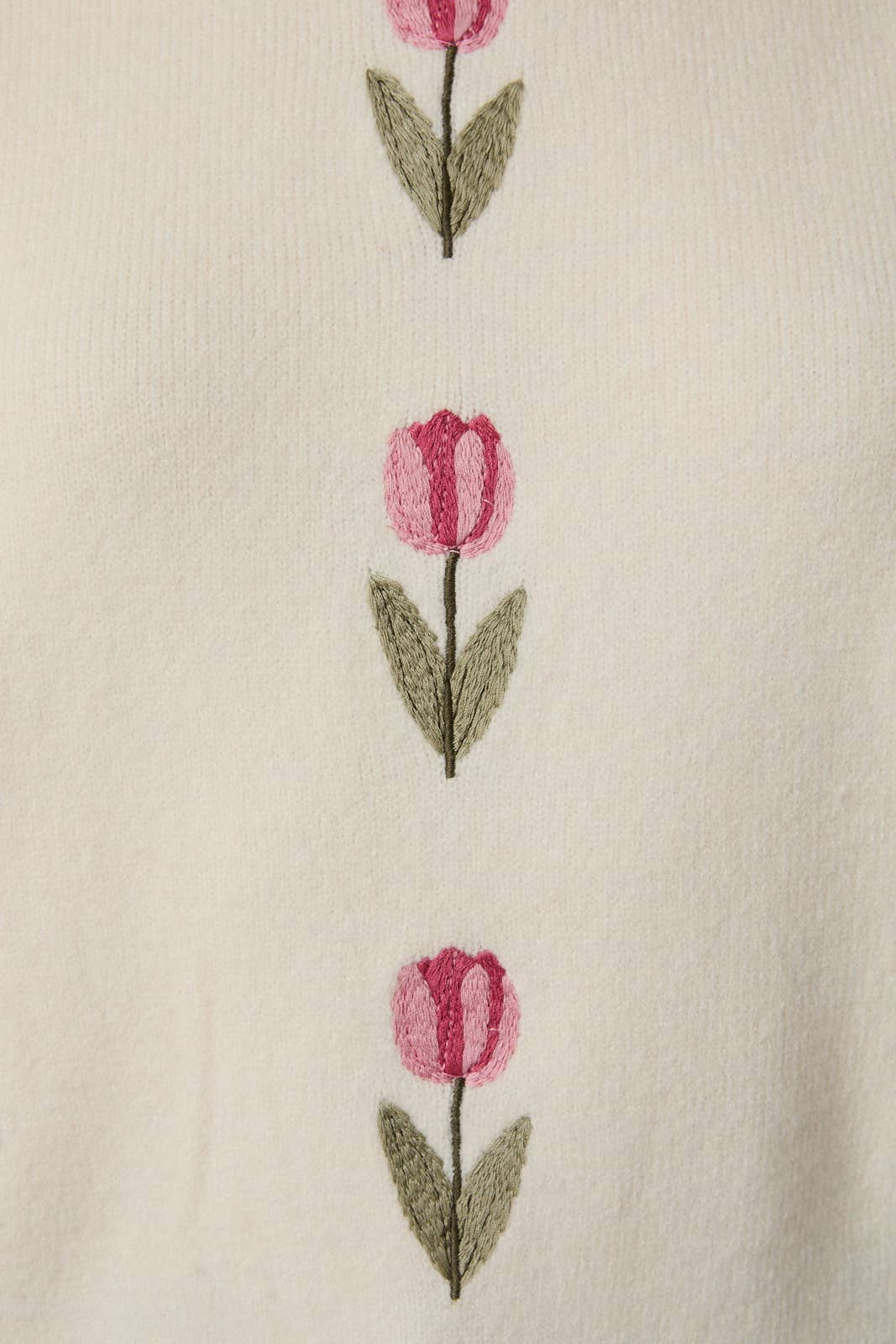 Scalloped Neck Tulip Sweater