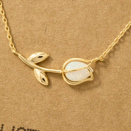 Sideways Tulip Necklace