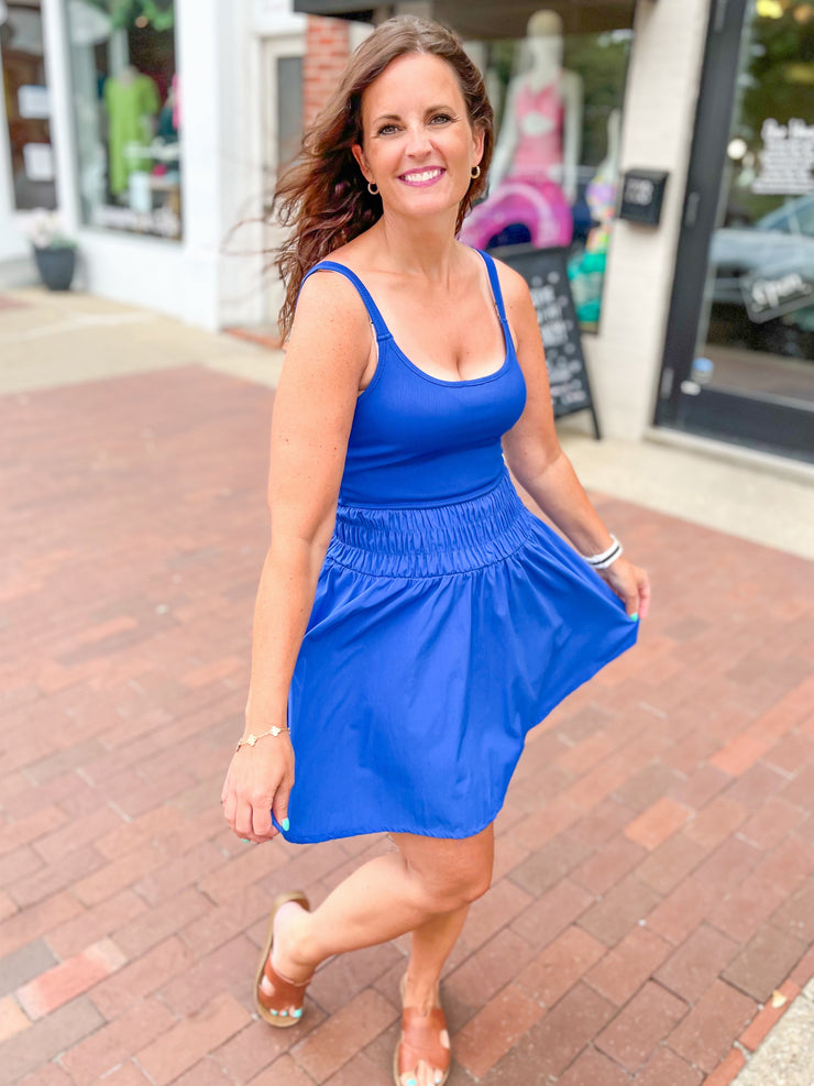 Royal Blue Athletic Skort Dress