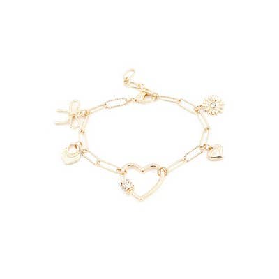Melody Gold Charm Bracelet