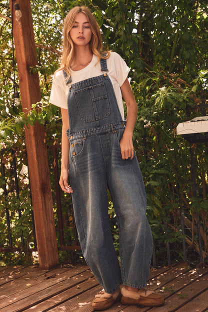 Vintage Wash Denim Overall