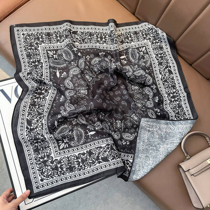 Western Paisley Double Sided Bandana Square Scarf