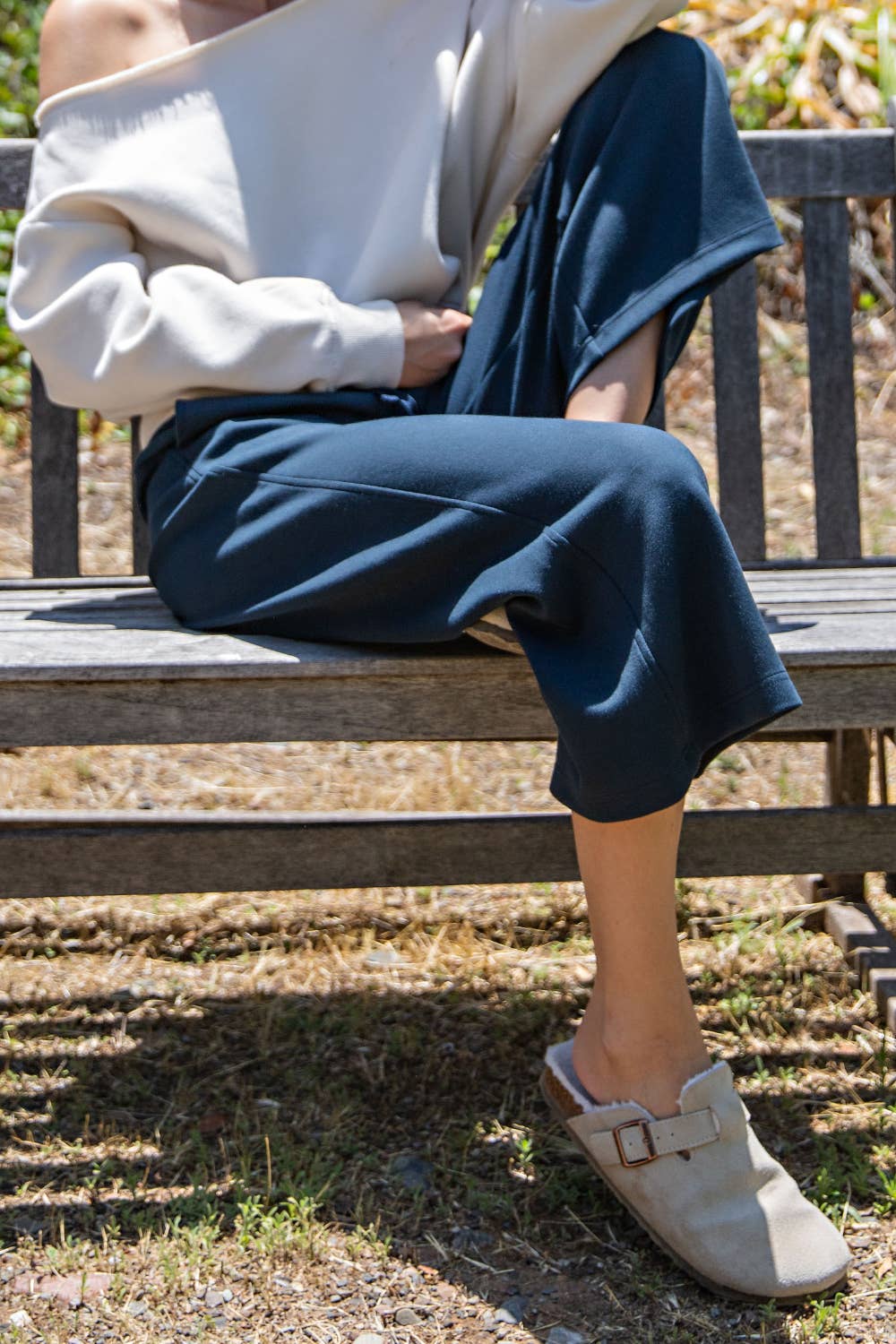 Scuba Cropped Wide Leg Pant