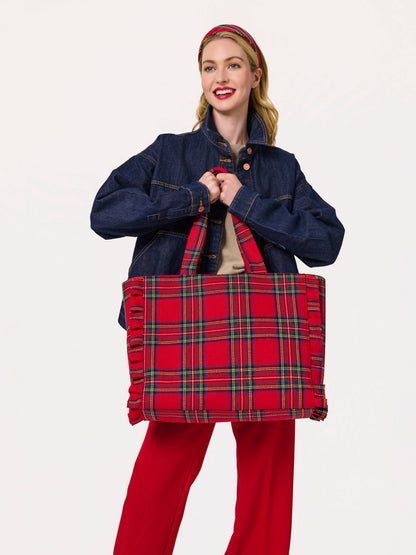 Scottie Ruffle Tote Bag