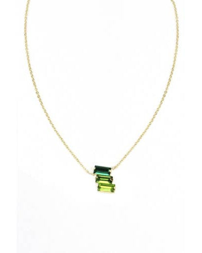 Finn Emerald 3 Stack Necklace