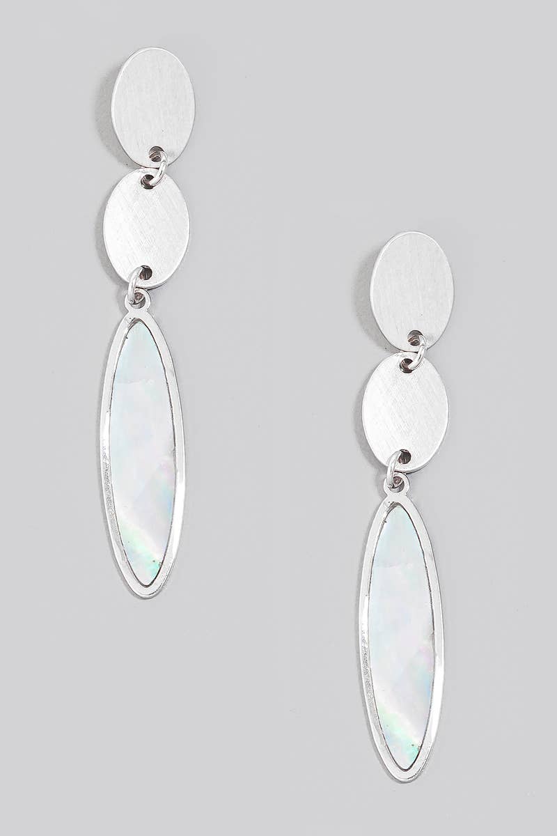 Tiered Oval Chain Earrings
