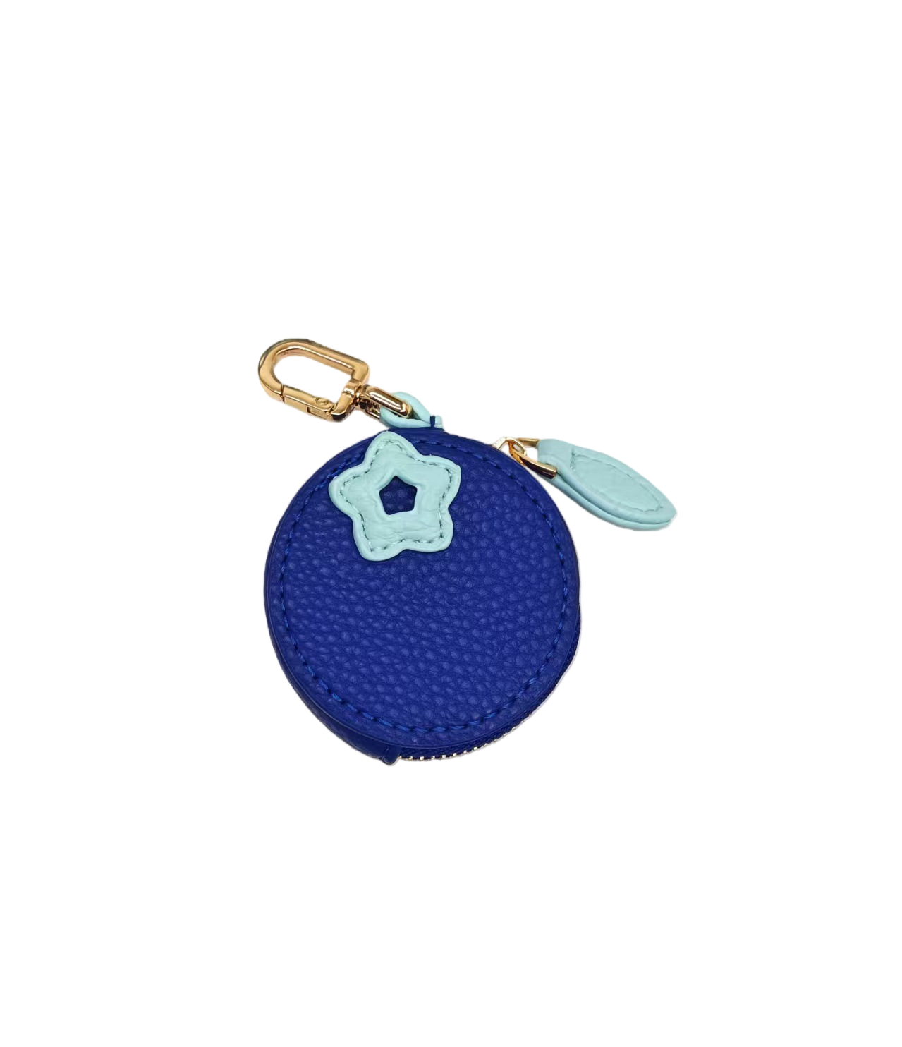 Leather Fruit-Shaped Mini Coin Pouch – Zipper Wallet Bag Charm