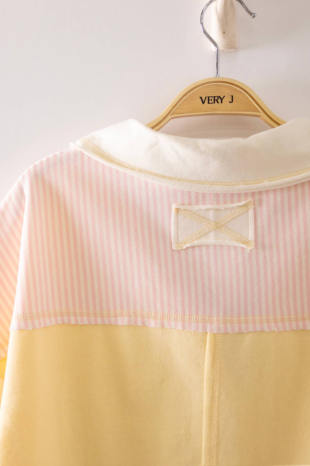 Oversized Collared Butter Yellow Top
