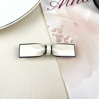 Black White Small Hair Clip Retro Duckbill Clip